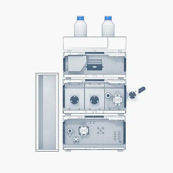 KNAUER jautri analitinė HPLC su internetiniu SPE mėginio paruošimu