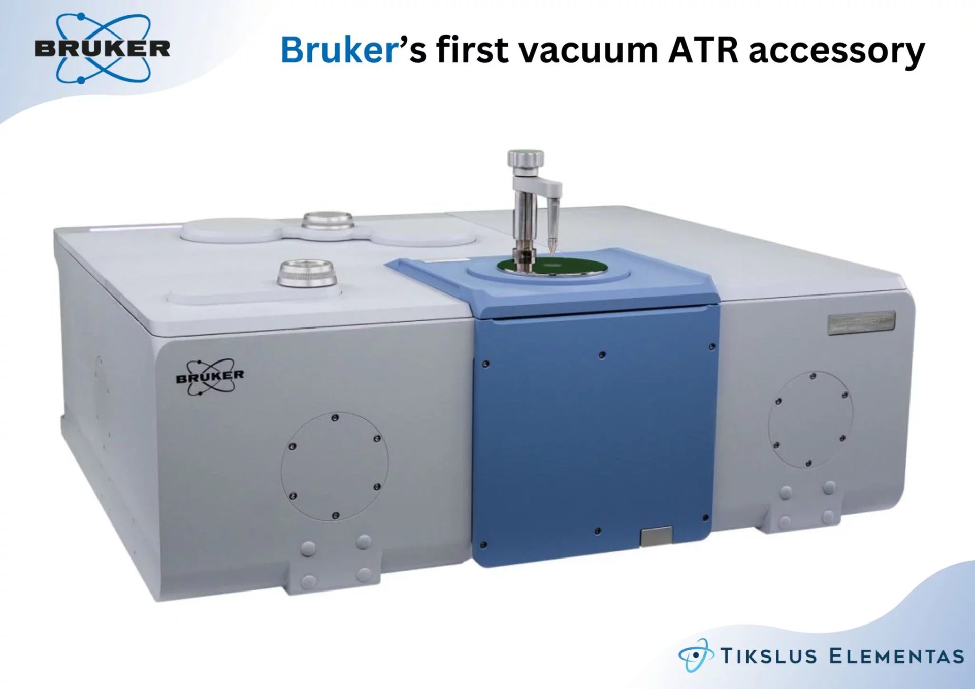Pirmasis Bruker Optics visiškai vakuuminis ATR priedas, skirtas VERTEX NEO R, keičia FT-IR analizės principus!